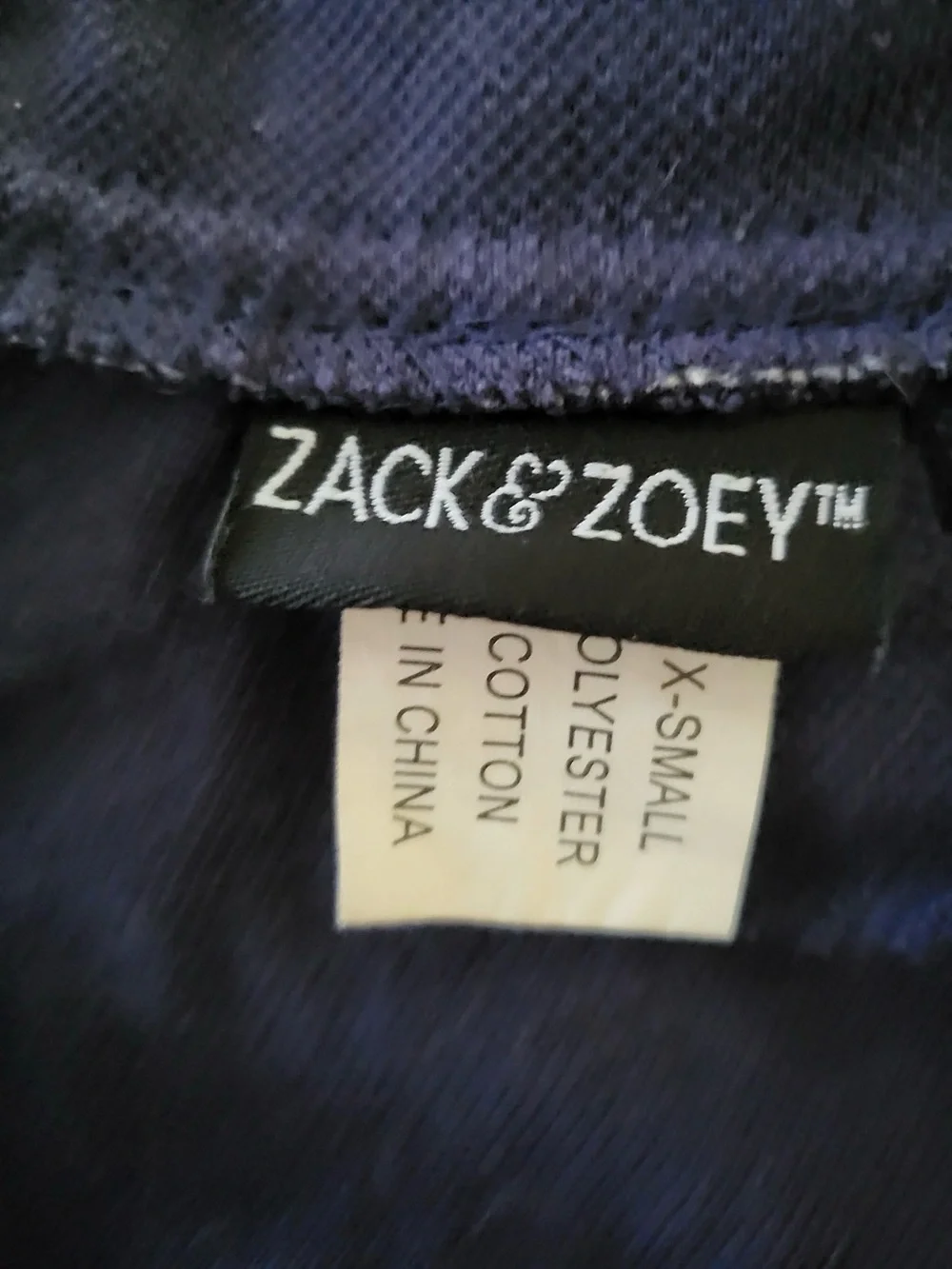 Zack & Zoey Navy Preppy Dog Dress XS Bow
